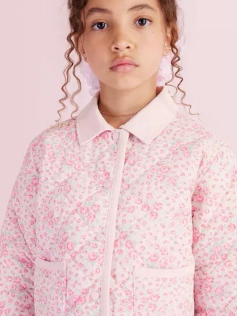NWT LoveShackFancy x Target Charlotte Roseheart Quilted Barn Jacket Pink Girls